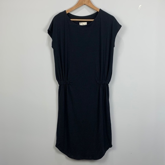 Lime & Vine Supima Cotton/Modal Blend Cap Sleeve Shirt Dress - Picture 1 of 9